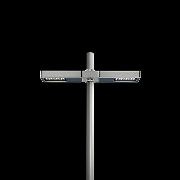  Ares Dooku400 Power LED / Pole ⌀ 76mm - Double Top Pole - Wide Beam 120 (Wide Spaces - Public Areas - Parking Areas) / Anthracite 539048.3 PS1026775-43721