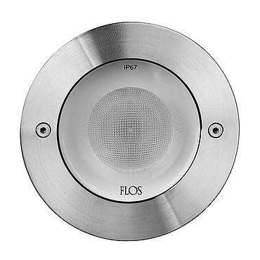  Flos Neutron I Fixed Round Floor LED Side Emiting Stainless steel 07.9525.55A PS1028545-54181