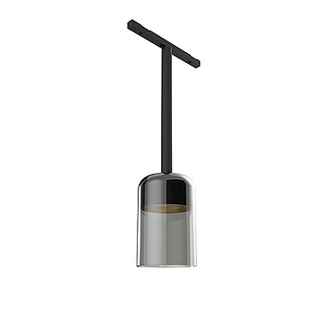  Flos Suspension Glass Structure Black Rod 400 mm Smoked Glass 03.6482.FU PS1029300-58090
