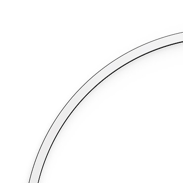  Artemide A.24 - Wall/Ceiling Diffused Emission - Curved Elements - R561mm - 90 - 3000K - Brushed Silver AQ61115 PS1037299-89959