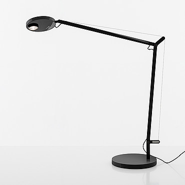  Artemide Demetra Professional Table with Movement Detector - Body Opaque black 1740050A+1743050A PS1036808-92254