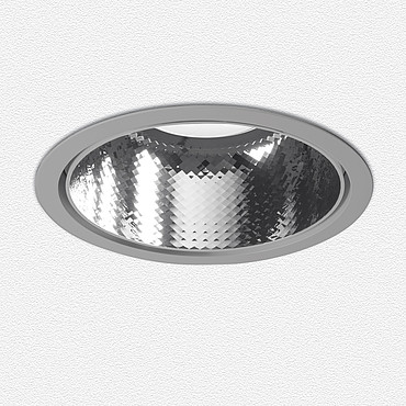  Artemide Luceri LED Round Trim - LED High-Performance Faceted Mirror Optics 19W 4000K - Grey M244161 PS1037432-93725