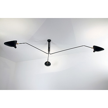  Serge Mouille 3 ARM CEILING LAMP P3B PS1040637
