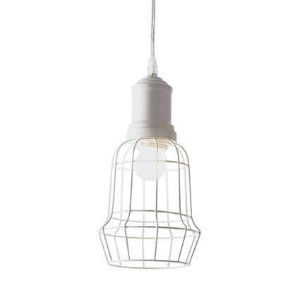 Подвес Ideal Lux Cage SP1 Square Bianco 114910 PS1020100