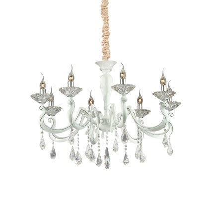 Люстра Ideal Lux Candido SP8 Bianco 067889 PS1020300
