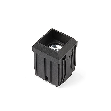  Modular Qbini square tapered LED 3000K medium GE black struc 14152232 PS1024658-28215