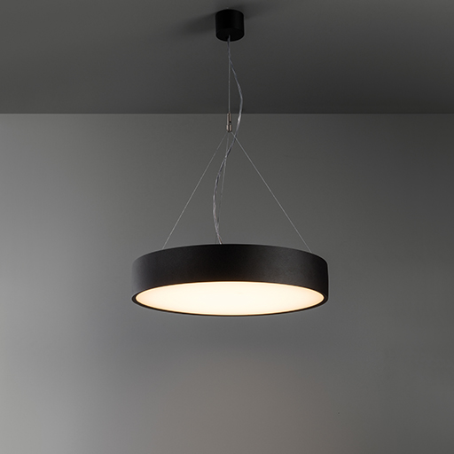 Светильник Modular Flat moon 450 suspension down LED 3000K dali GI black struc 13300432 PS1024406-26976