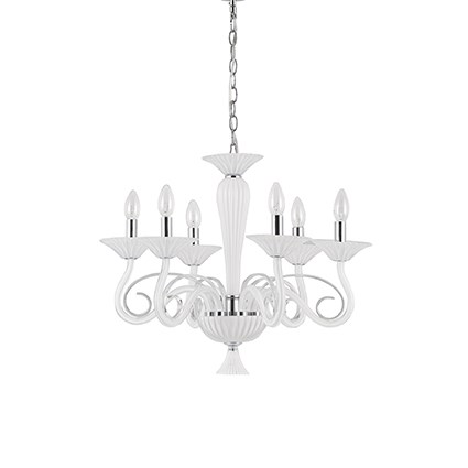 Люстра Ideal Lux Maximilian SP6 Bianco 111476 PS1020272