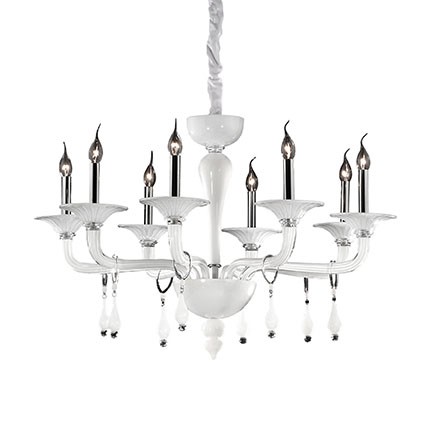 Люстра Ideal Lux Miramare SP8 Bianco 068190 PS1020283