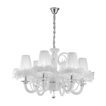 Люстра Ideal Lux Cabaret SP6 Bianco 035741 PS1019619