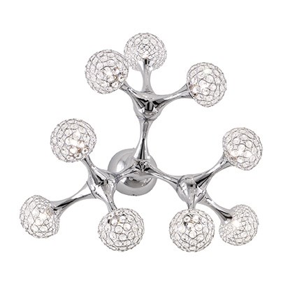 Люстра Ideal Lux Nodi Crystal PL9 Cromo 093505 PS1020134