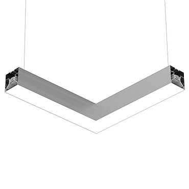  Flos In-Finity 100 Suspension Down 4000K Micro-Prismatic Diffuser Anodized Grey N10DFC4U02 PS1031244-55171