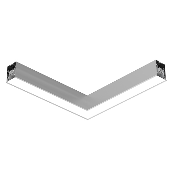  Flos In-Finity 70 Recessed Trim 3000K Micro-Prismatic Diffuser Dali Anodized Grey N70TFC3U02BDA PS1031234-57725