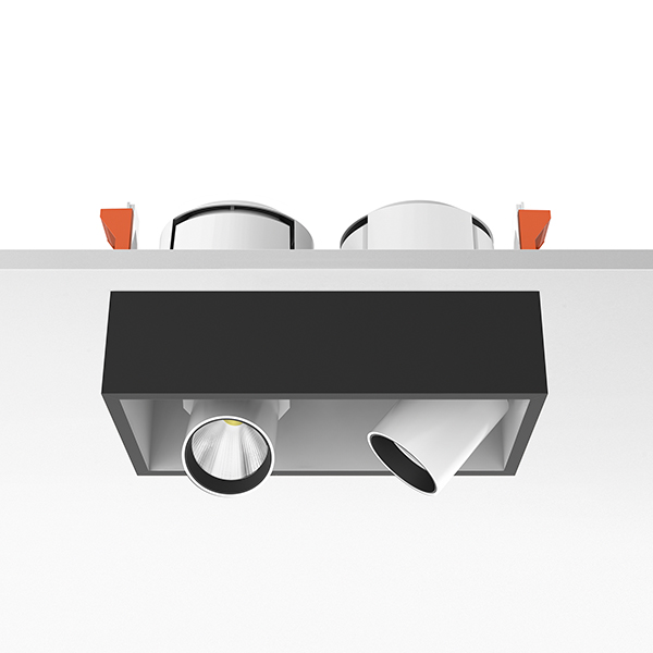 Светильник Flos Johnny 120 Semi-Recessed 2L Square High Performance – Housing Black 03.0803.14 PS1028000-49469