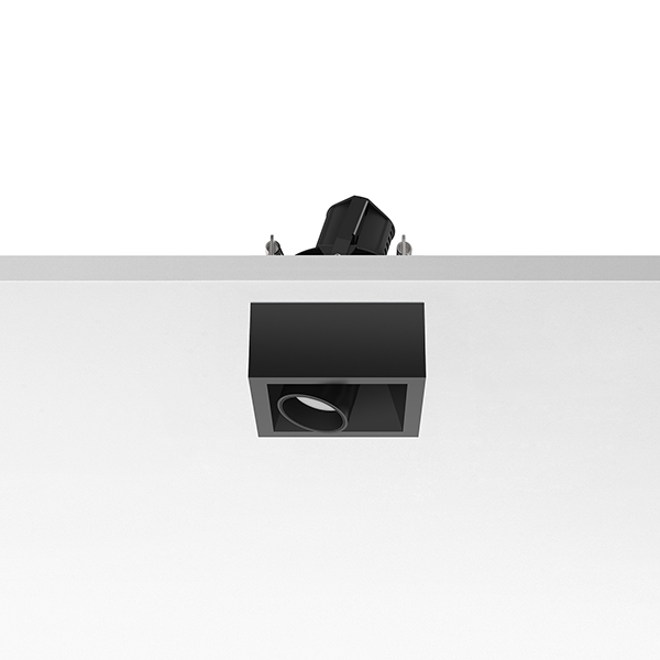 Светильник Flos Johnny 80 Semi-Recessed 1L Square Black 03.0720.14 PS1031193-52956