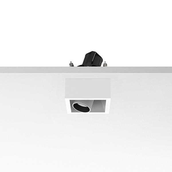 Светильник Flos Johnny 80 Semi-Recessed 1L Square White 03.0764.40 PS1031193-49435