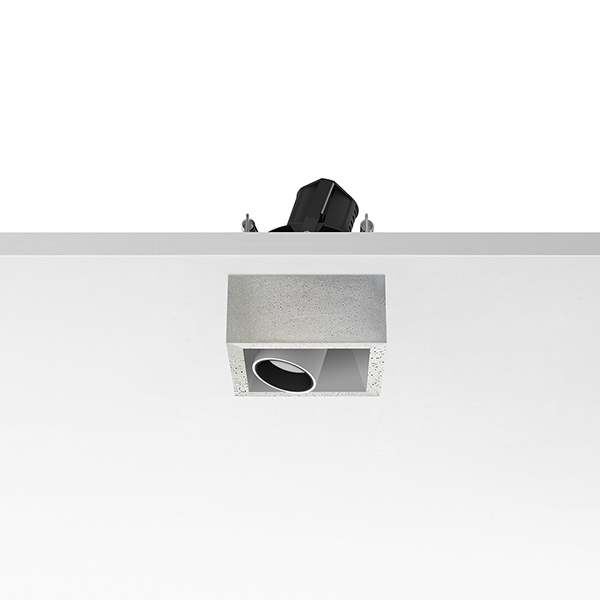 Светильник Flos Johnny 80 Semi-Recessed 1L Square Concrete 03.0764.CE PS1031193-52996