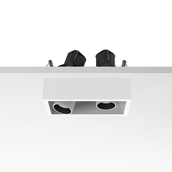 Светильник Flos Johnny 80 Semi-Recessed 2L Square White 03.0772.40 PS1031192-49439