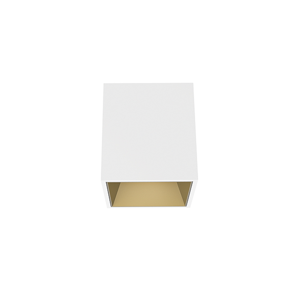 Светильник Flos Kap 80 Surface Square White / Matt Gold 03.6055.B1 PS1030255-60536