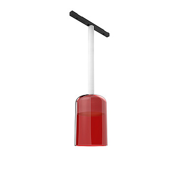 Flos Suspension Glass Structure White Rod 100 mm Red Glass 03.6495.RC PS1029300-58099
