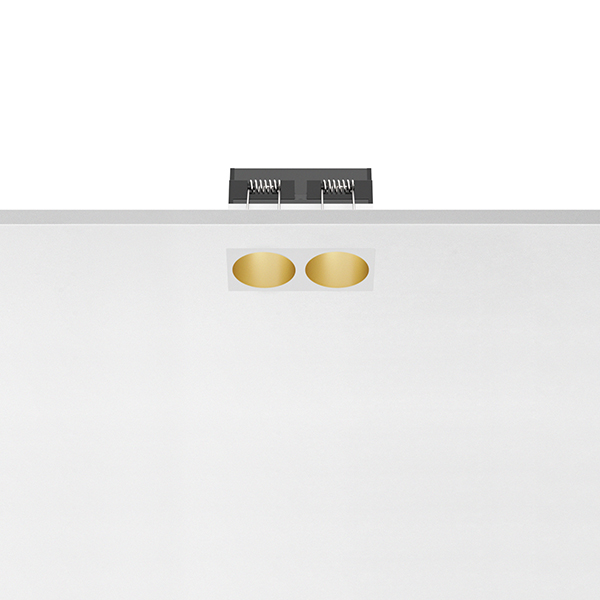 Светильник Flos Light Shadow Fixed No Trim Dali Version 2 Spots Optic Spot White / Matt Gold 03.8859.40.DA PS1031259-58496