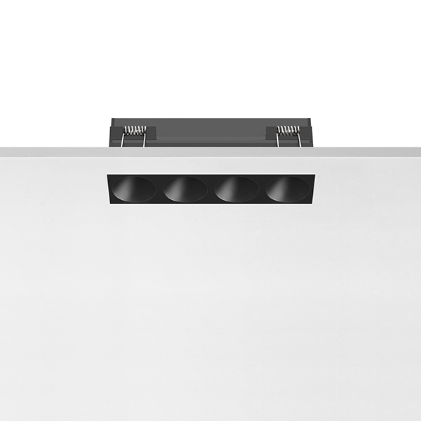 Светильник Flos Light Shadow Fixed No Trim Dali Version 4 Spots Optic Flood Black / Black 03.9236.14.DA PS1031259-59143