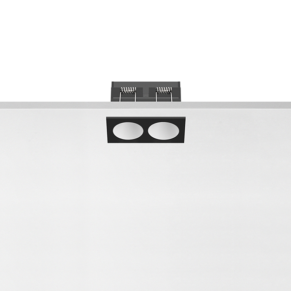 Светильник Flos Light Shadow Fixed Trim 2 Spots Optic Medium Black / White 03.9110.14 PS1029627-58836