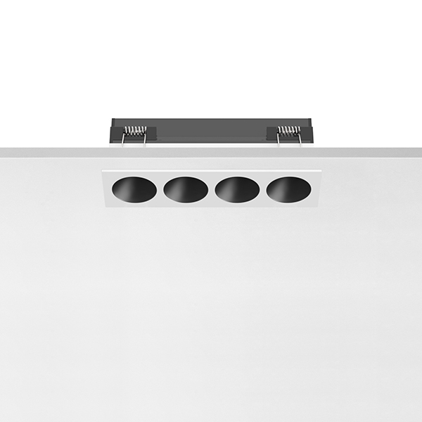 Светильник Flos Light Shadow Fixed Trim 4 Spots Optic Medium White / Black 03.9121.40 PS1029627-58869
