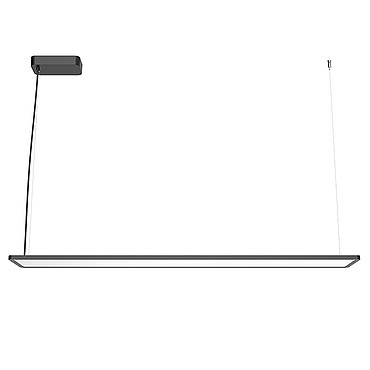  Flos Super Flat Suspension 120x20 Down No Dimmable Black 09.5031.14A PS1030299-51751