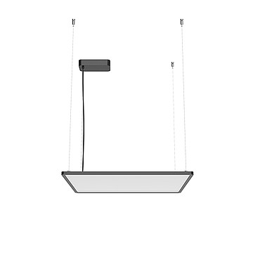  Flos Super Flat Suspension 60x60 Down No Dimmable Black 09.5010.14A PS1030299-51733