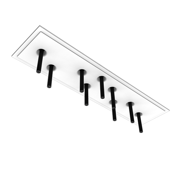 Светильник Flos Soft Plate 9L + Junco 250 mm Black 08.8595.AAA PS1030783-62207