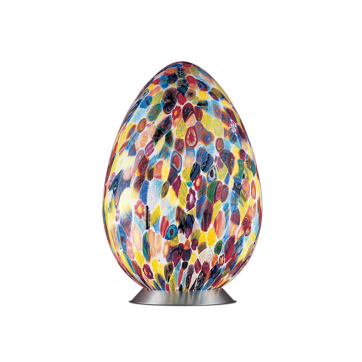 Лампа Leucos UOVO H.46 MURRINE MULTICOLOUR NICHEL BASE 0000273 PS1035166