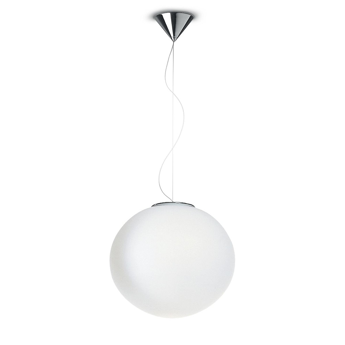 Подвес Leucos SPHERA S37 E27 SATIN WHITE, CHROME FRAME 0003243 PS1035142-82555