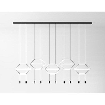  Vibia Wireflow Lineal Black lacquer / RAL 9005 033004 PS1034518-79891