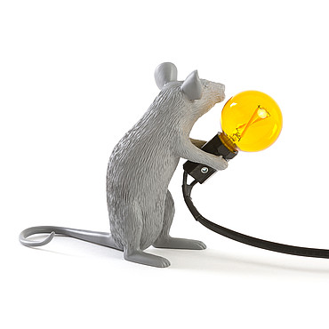  Seletti Mouse Lamp Grey Mac 14939 PS1034023-78355