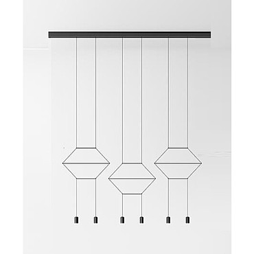  Vibia Wireflow Lineal Black lacquer / RAL 9005 032504 PS1034518-79890
