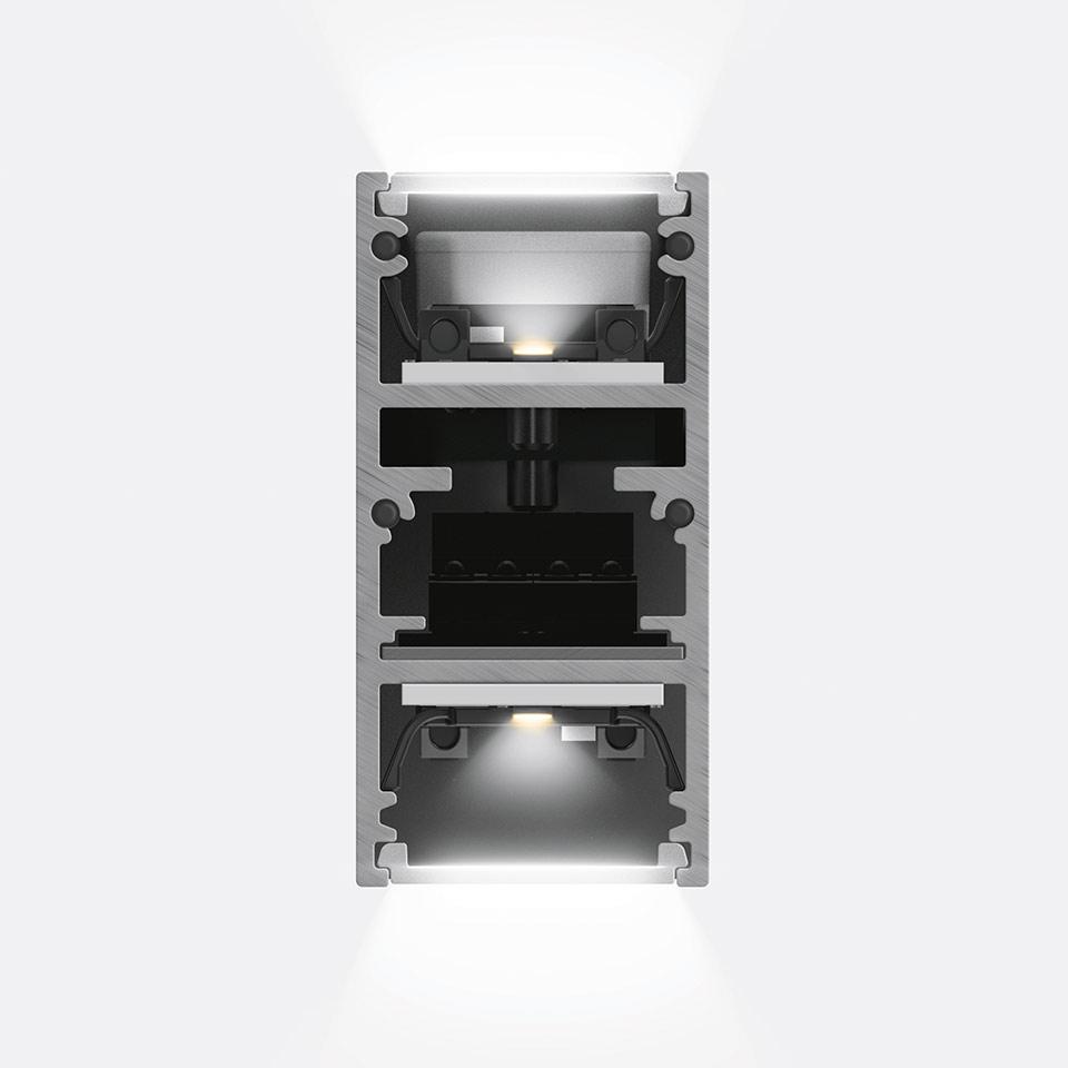 Светильник Artemide A.24 - Suspension Diffused Emission - Track - Direct + Indirect Emission - 1176mm - 2700K - Brushed Bronze AQ46420 PS1037302-90057