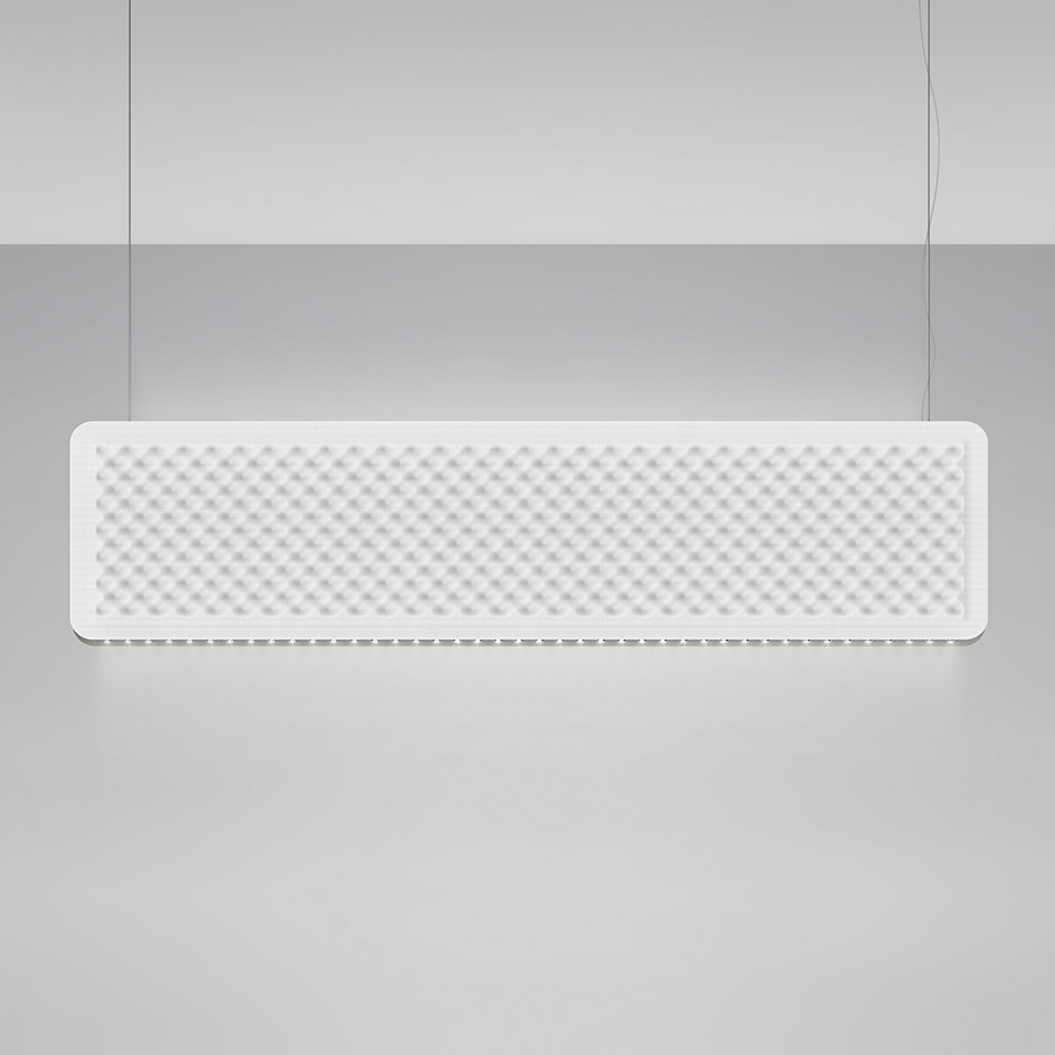 Светильник Artemide Eggboard Baffle - Direct + Indirect 1600x400 - 3000K - White BE00621 PS1036834-92408