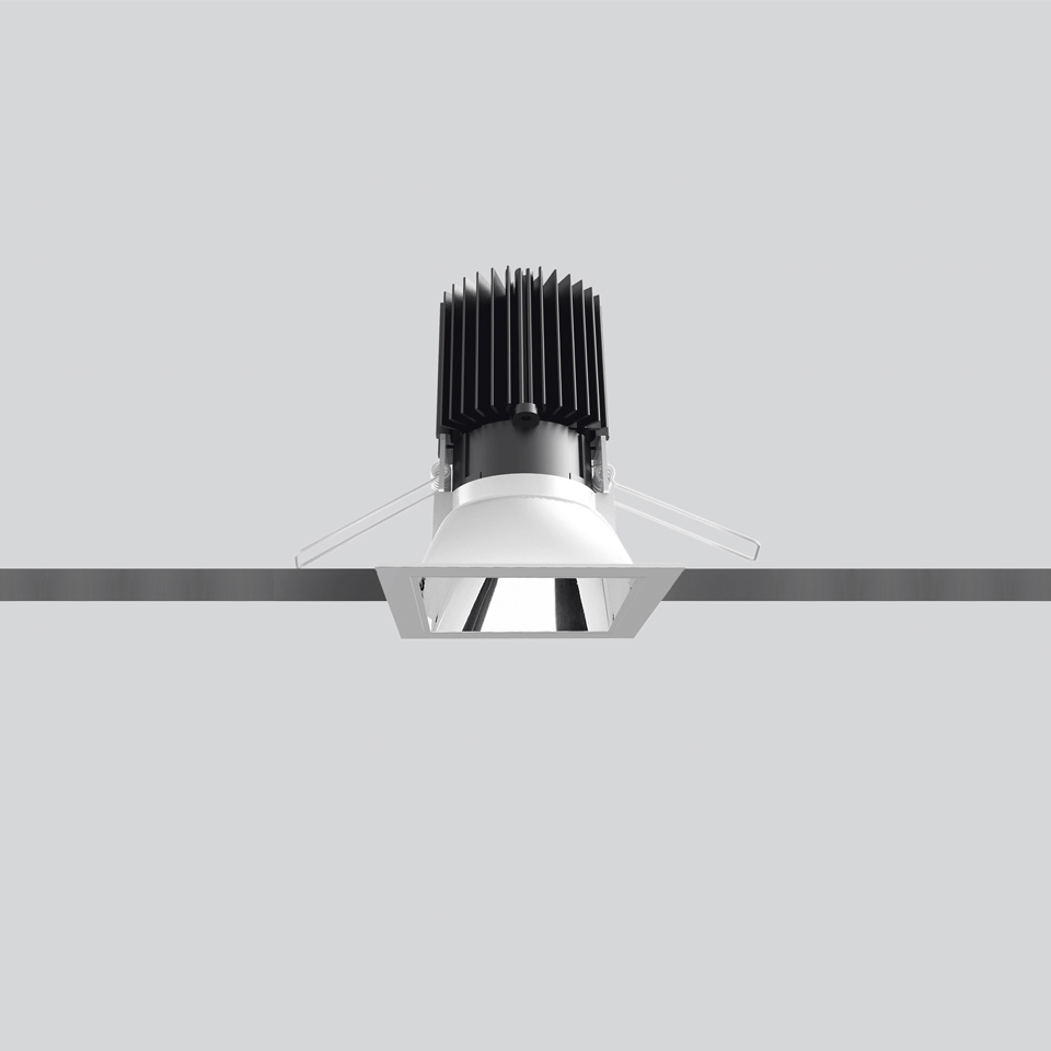 Светильник Artemide Everything 80 - Square trim - 28° 3000k - Grey/Black M254260 PS1036875-92934