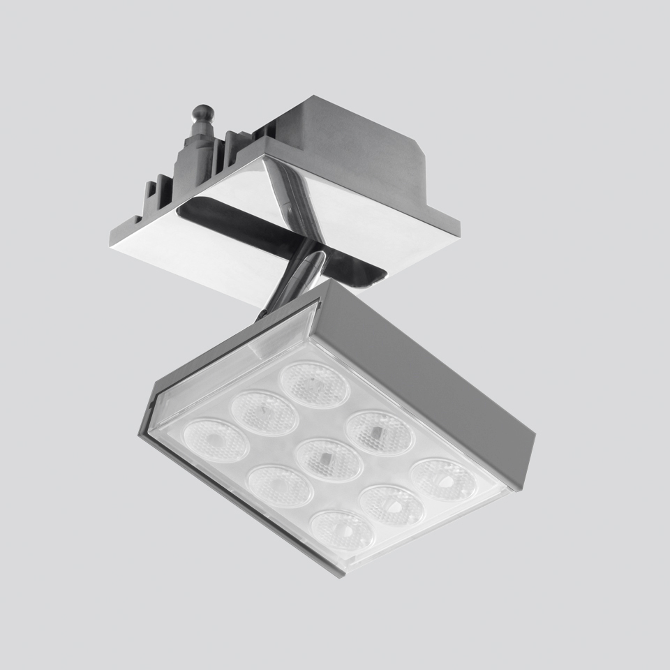 Светильник Artemide Pad 80 With adjustable lenses - Gloss anodized - 9,5W 3000K - 24° M245960 PS1037472-94208