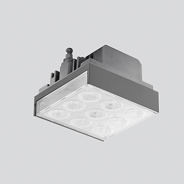  Artemide Pad 80  With fixed lenses - Gloss anodized - 9,5W 4000K - 40 M245660 PS1037069-94194