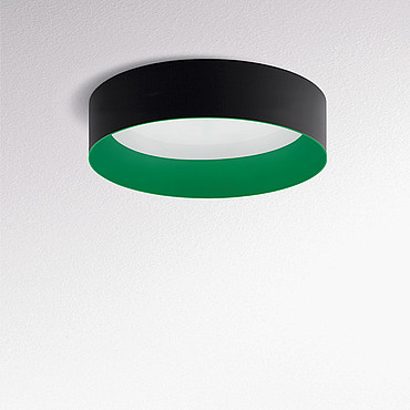  Artemide Tagora Ceiling 970 - LED 4000K - Dali SwitchDim - Black/Green M248141 PS1037154-95382