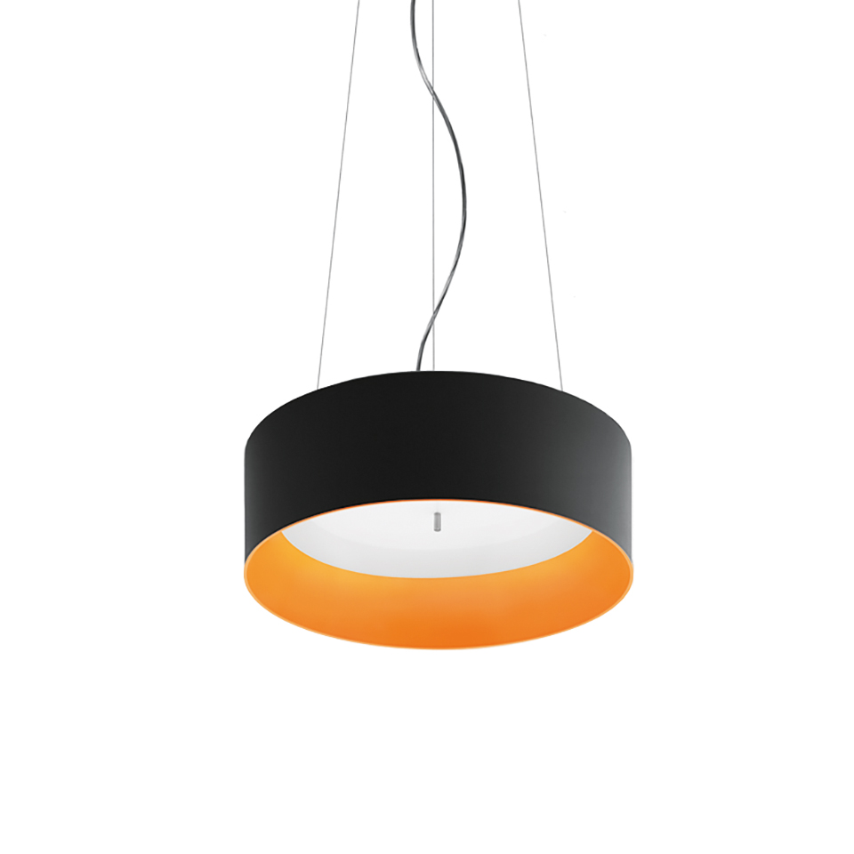 Светильник Artemide Tagora Suspension 570 - Direct + Indirect Emission - dimmable - Black/Orange M240311 PS1037156-95467