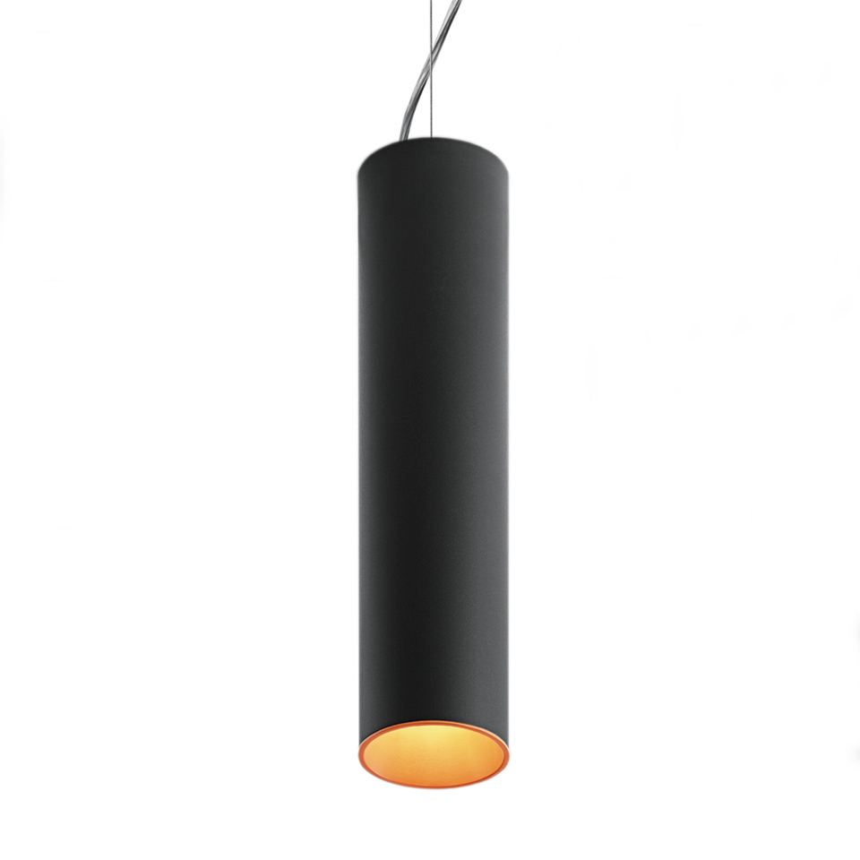  Artemide Tagora Suspension 80 - Led 52 4000K - Black/Orange - Undimmable AB02657 PS1037147-95447