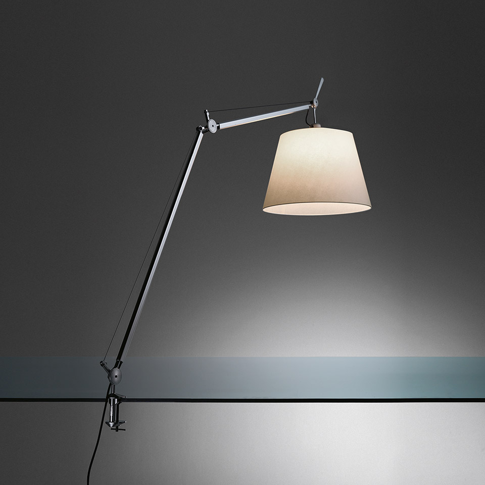 Лампа Artemide Tolomeo Mega Table LED 2700K Black with dimmer on head 0761W30A+A004200 PS1037522-95690