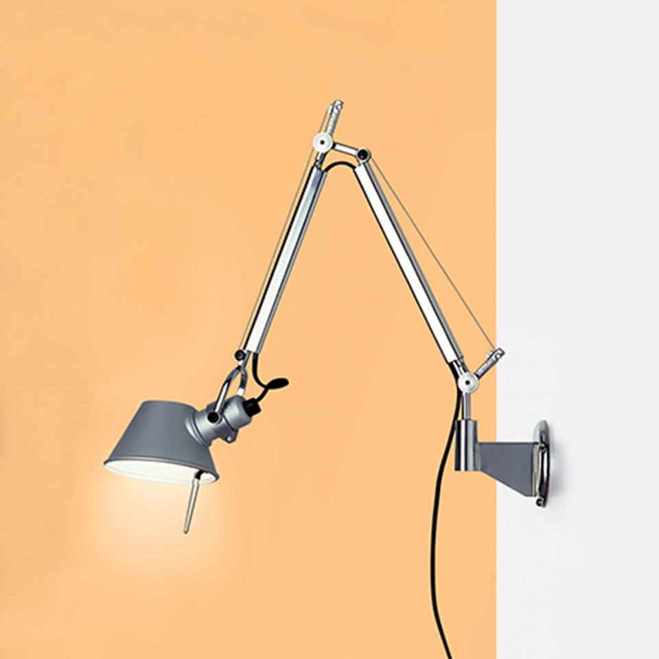 Светильник Artemide Tolomeo Micro Wall - Anodized red A010910+A025150 PS1037187-95606