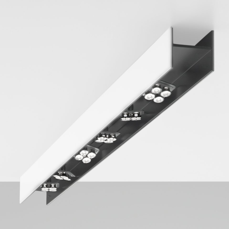 Светильник Artemide Una Pro Putrella Ceiling - 6x4LED 6° 3700K Black/white DD0014Y00D1 PS1037539-95969