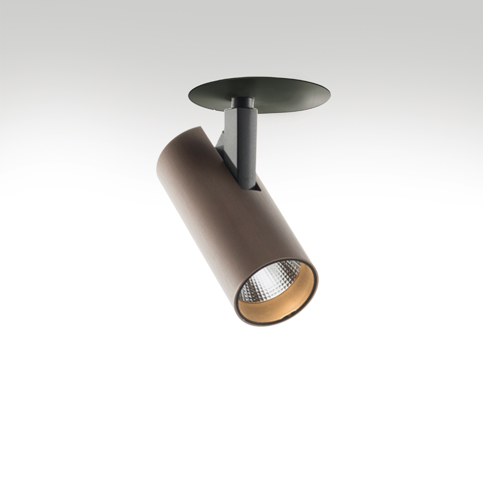 Светильник Artemide Vector Semirecessed 40 - 8W 20° 2700K Brushed bronze AP62220 PS1037223-96669