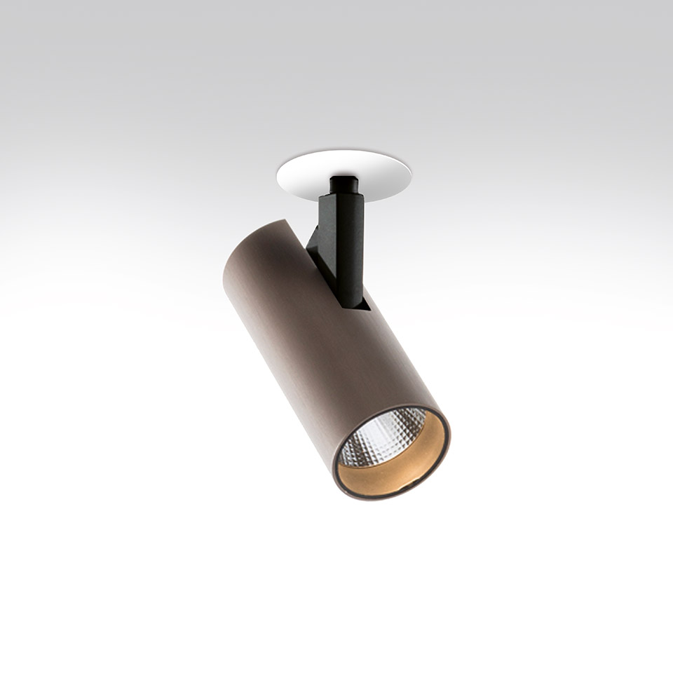Светильник Artemide Vector Semirecessed 55 - 17,5W 22° 3000K Brushed bronze AP61220 PS1037223-96629