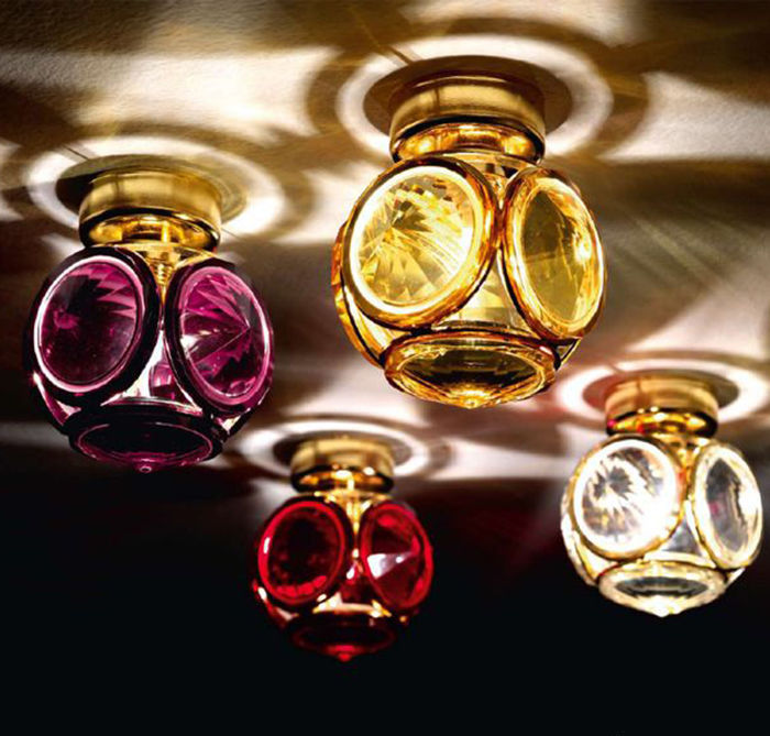 Светильник Stillux Diamond янтарный PS2143066